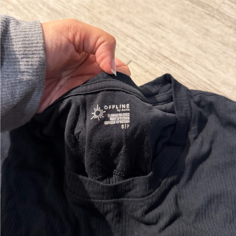 Offline by aerie ribbed tie back crop top - Picture 4 of 4